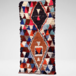 vintage moroccan boucherouite rug