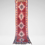 90s moroccan tribal runner rug