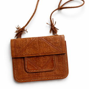 moroccan leather tote bag