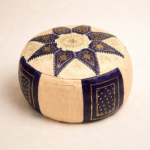 moroccan handmade leather pouf ottoman